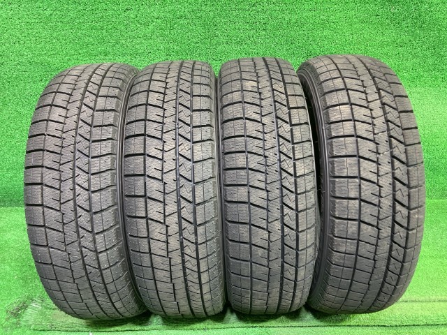 中古 DUNLOP ウィンター ダンロップ ウィンターマックスWM03 155/65R13 4本 7ミリ 2025年 イボ付 1本内側ブロック傷あり タイヤ 13インチ 冬｜鈴木商会　店