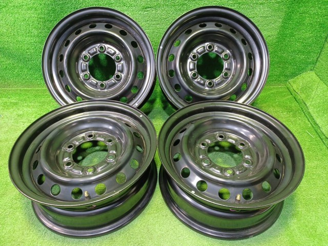 中古 トヨタ TOYOTA 純正 ハイエース TRH216K ホイール スチール クロ 15インチ 6J 6穴 4本 139.7｜鈴木商会　店