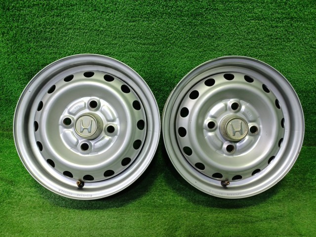 中古 ホンダ HONDA 純正 バモス 2本 ホイール スチール シルバー 12インチ 3.50B 4穴 2本 100 42700-S3A-901｜鈴木商会　店