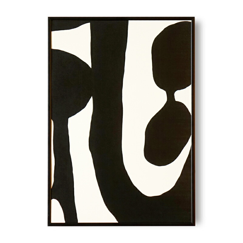 Black White By Leise Dich Abrahamsen アートポスター A3 北欧 フレーム付 モノクロ アートプリント おしゃれ Boho モノトーン モダン A3サイズ アート アートフレーム インテリア シンプル 白黒 インテリアポスター アートパネル ポスター