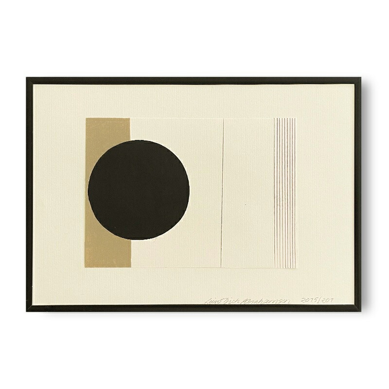 楽天市場】Yellow print by Leise D Abrahamsen アートポスター A4