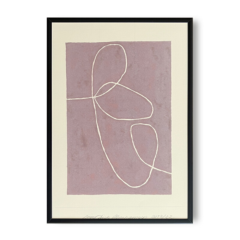 Leise Dich Abrahamsen アートポスター フレーム付 A4 ld42_2508a.jpg
