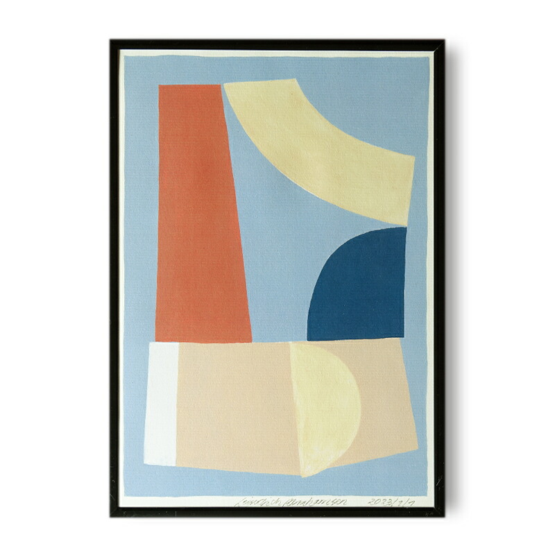 Leise Dich Abrahamsen アートポスター フレーム付 A4 ld49_3.jpg