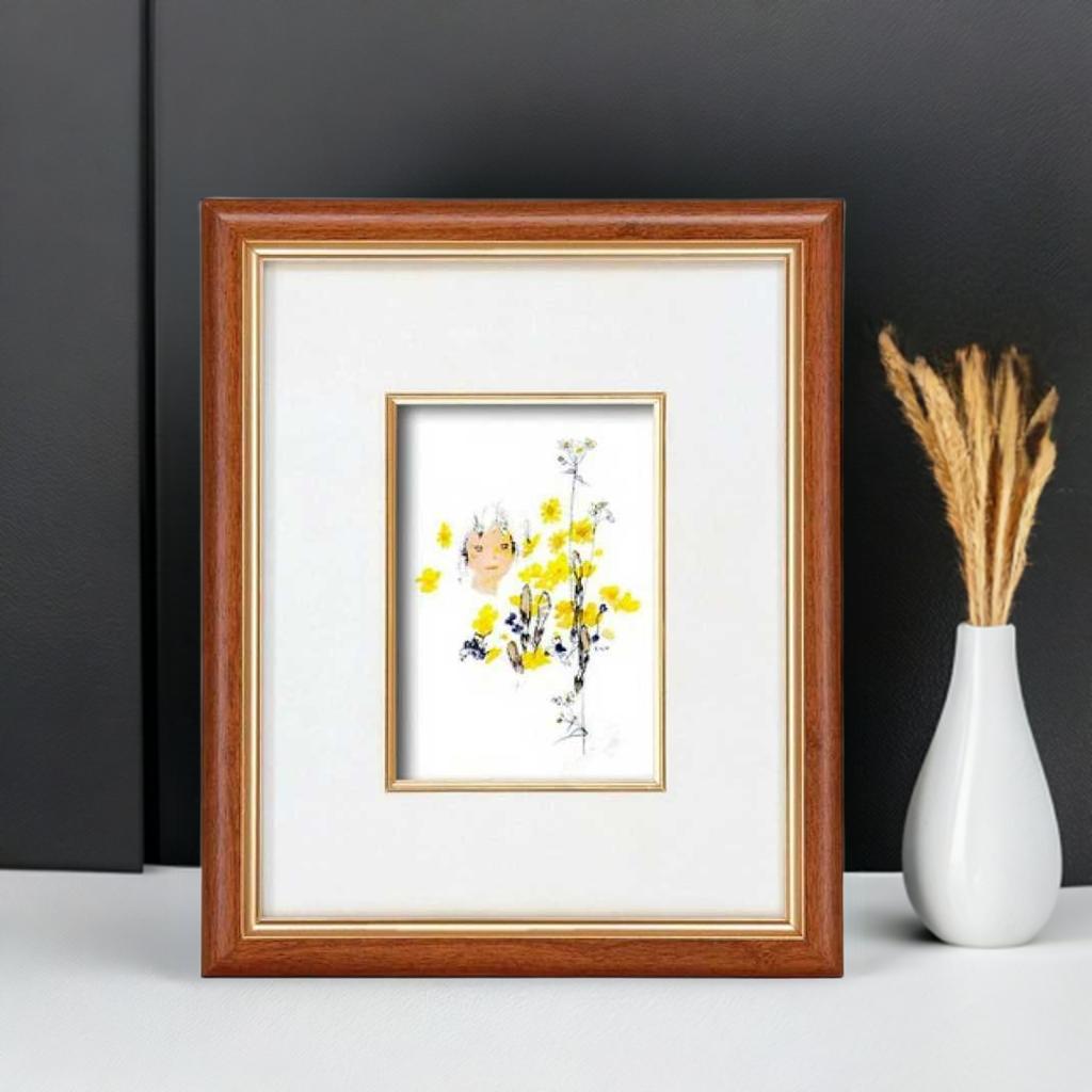 楽天市場】版画 いわさきちひろ 「はなぐるま」 リトグラフ 額付き