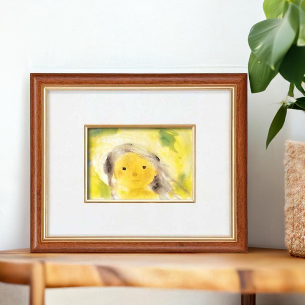 楽天市場】版画 いわさきちひろ 「はなぐるま」 リトグラフ 額付き