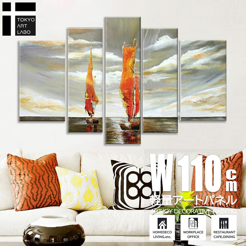楽天市場】絵画 油絵【AbstractBlue】青の抽象 W120cm 3枚組