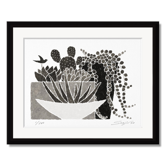 楽天市場】【スーパーSALE限定クーポン】 絵画 モノクロ 植物画