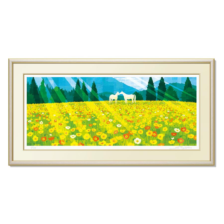 【ランキング1位獲得】絵画 花 インテリア 壁掛け 額入り 額絵 「お客様評価 販売実績の高い人気画家おすすめ作品です」 開業祝い 開店祝い お祝い 引っ越し祝い 新築祝い 母の日｜壁掛けアート専門店東京アートラボ