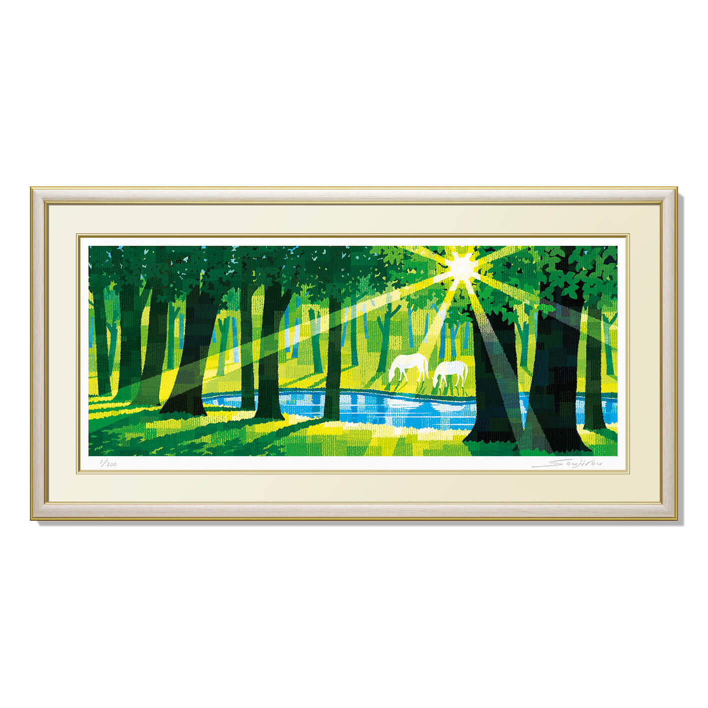 楽天市場】油彩画 松浦敬文 「水辺の城」 F6号 油絵 額入り 風景画