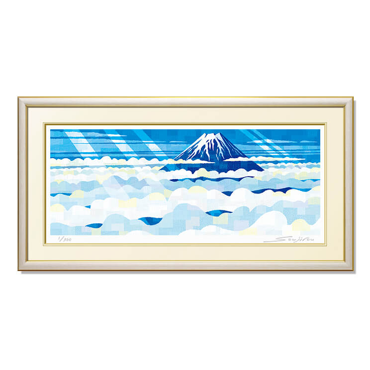 楽天市場】神崎淳 不二 富士山 絵画 風景画 和風 日本画 一点物
