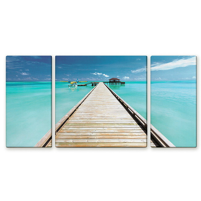 楽天市場】絵画 インテリア 海 Blue Blue 3枚セット 100cm アート