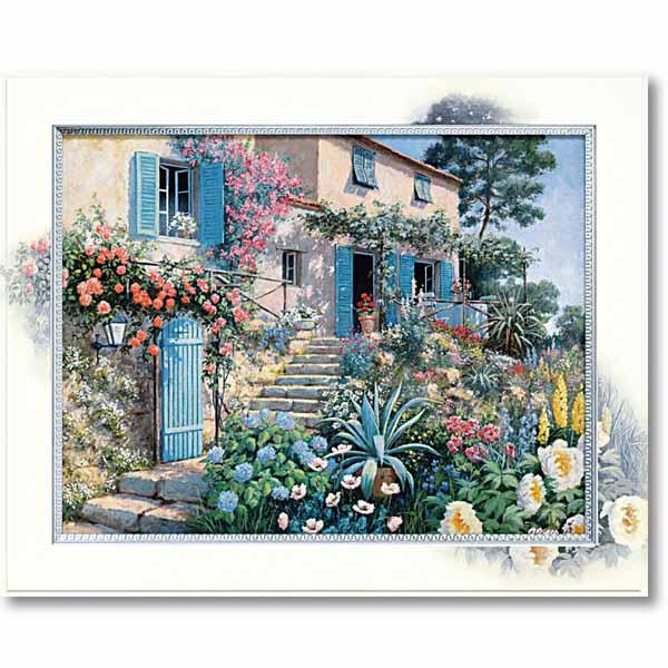 【限定クーポン配布中】 アートフレーム 風景 イタリア 情景 海 自然 絵画「CASA トスカーナ」ピータモッツ L SZ中 花 TVBL|壁掛けアート専門店東京アートラボ