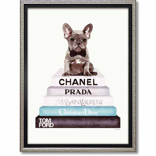 アートパネル シャネル CHANEL 犬 アートパネル ブランド シャネル CHANEL 犬 Sサイズ オマージュ