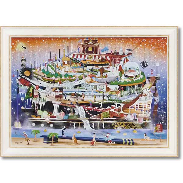 楽天市場】アートパネル メルヘンチックな優しい絵 なかのまりの