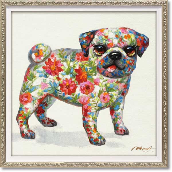 希少価値　絵　Rico作品　犬の絵　ポエム　インテリア雑貨　絵画 柴犬 犬 イラストインテリア アート インテリア雑貨 ポスト