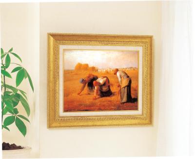 初めての絵画 ミレー 落ち穂拾い 金の額 基本の 号サイズ 複製画 洋画 有名な絵画 油絵お任せ下さい 初めての絵画購入 ミレー 落ち穂拾い 複製画 Painfreepainrelief Com