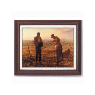 昭和レトロ ミレー 落穂拾い 複製名画 絵画 美術品 洋画 壁掛け 木製 世界の複製名画】ミレー「落穂拾い」