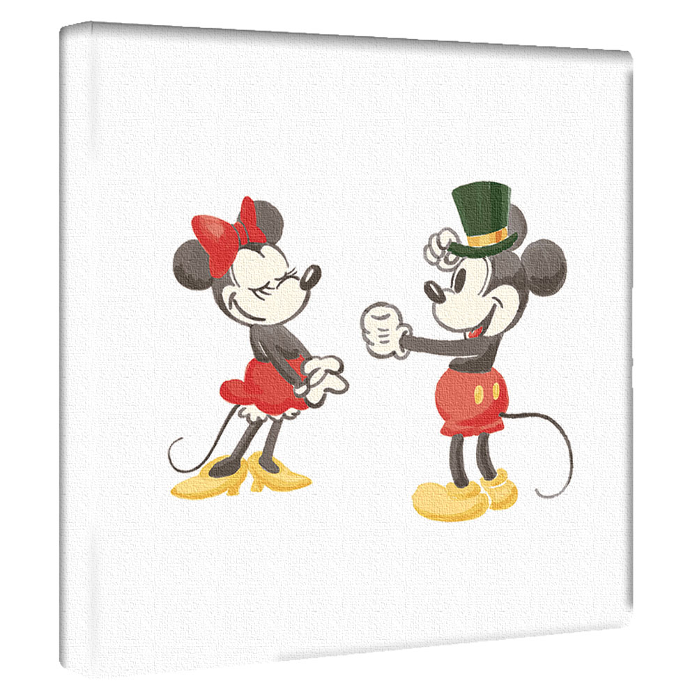 ミッキーマウス ミニーマウスのikebana 生きてるインテリア 生け花 花瓶付き プレゼント Disney キャンバスパネル アートパネル