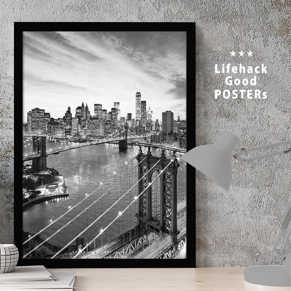 楽天市場】モダンポスター ミニマルアート ブルックリンブリッジ NYC
