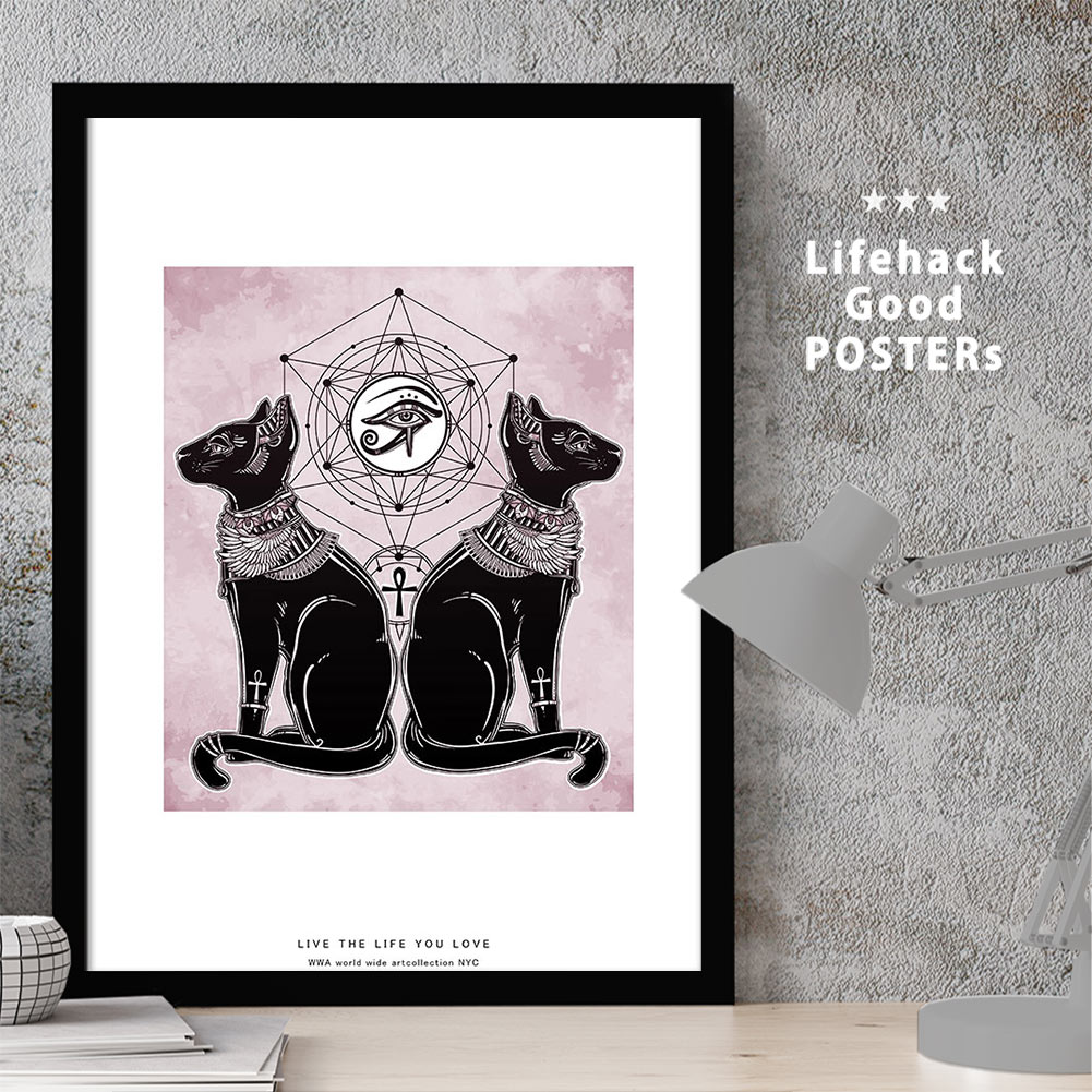 楽天市場】プロ仕様高解像度 アートポスター バステト Bastet 猫