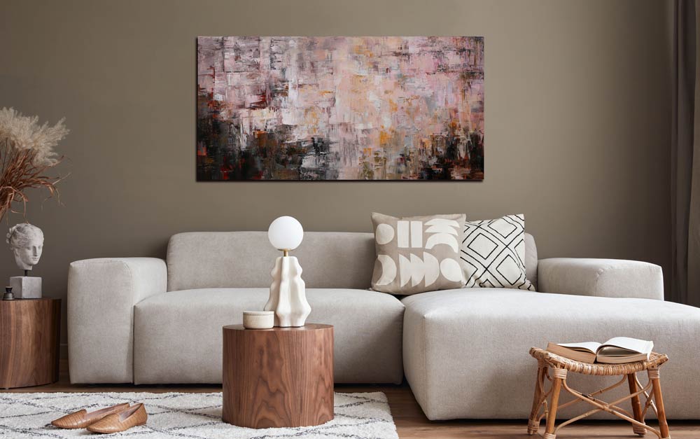 ＼お買い物マラソンP２倍／ BWA 絵画 インテリア 幅100cm「Cityscape Abstract」 北欧 壁掛け アート リビング  玄関 モダン おしゃれ 絵 アートパネル アートボード 抽象 北欧風 大型 油絵 縦横兼用 横長 縦長 内装用アート 和風 和モダン 壁掛けアート専門店  ...