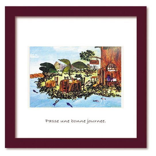 絵画フレーム付き 楽天市場】ノスタルジック アートフレーム 32cm JOURNEY 小さな絵画
