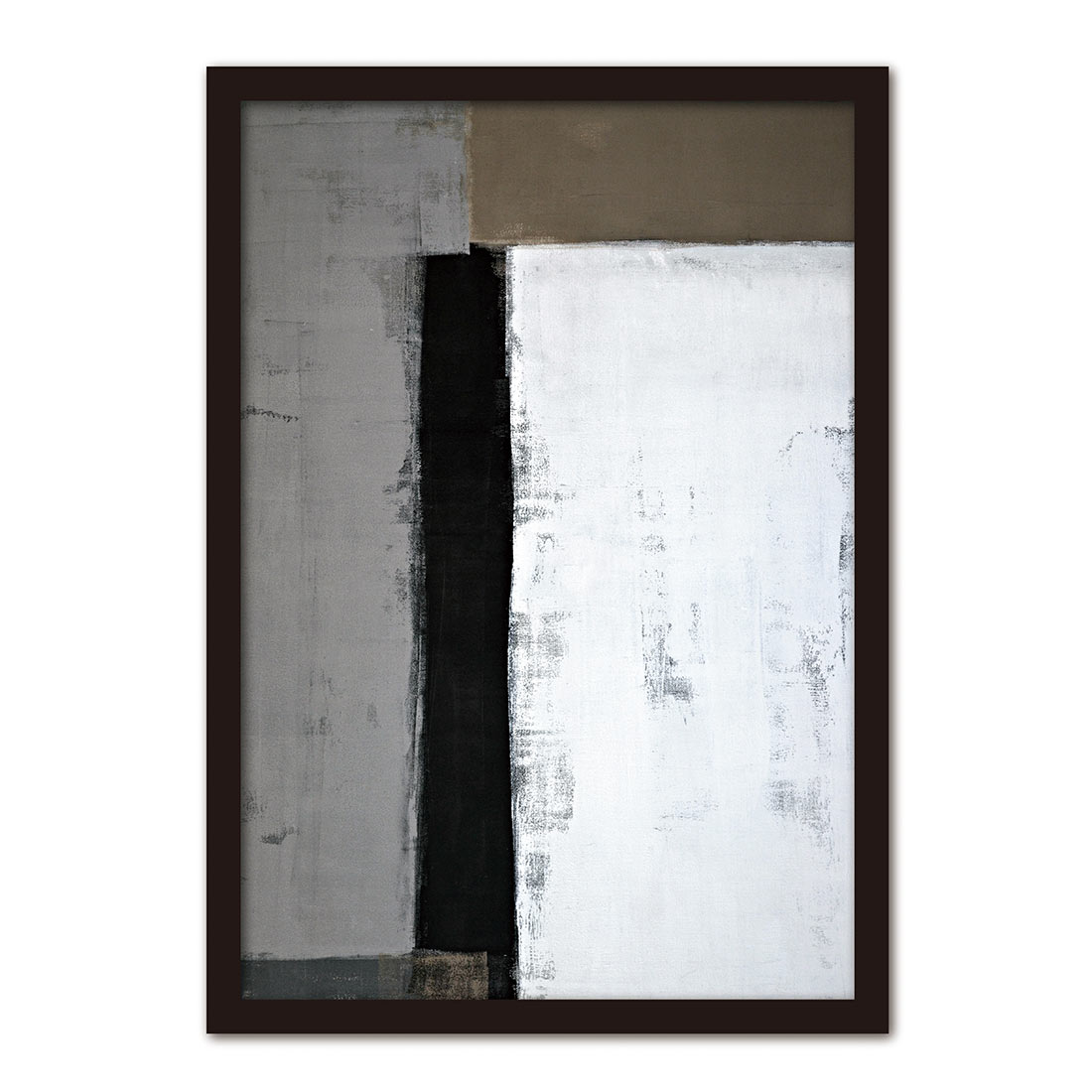 【4/15 限定クーポン】 モダンアートパネル 【Abstract11】 北欧 インテリア 絵画 大型 60cm×85cm アッシュグレー アイボリーブラック マウスグレー バーントアンバー インテリアの完成度を高める モダンデザインの額入りアートポスター。