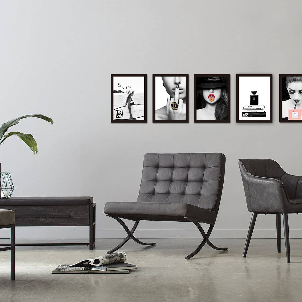 額入りアートパネル With モノクロ Car パリで買い物 Photography ハイブランド Fashion サイズ Series