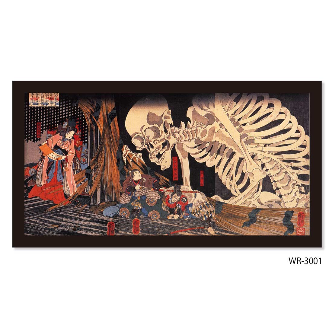 浮世絵パネル 相馬の古内裏　40×90㎝ 三枚続　歌川国芳 浮世絵パネル 相馬の古内裏 40×90㎝ 三枚続 歌川国芳｜その他