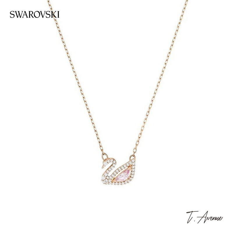 SWAROVSKI　スワロフスキー　シルバー　ネックレス　V字 良品】SWAROVSKI スワロフスキー ネックレス シルバー 5連