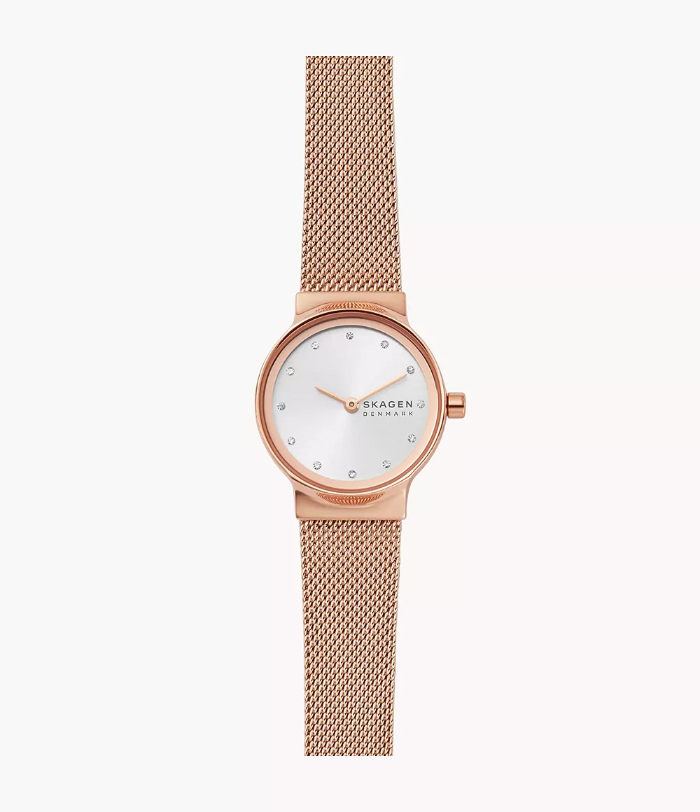 【P×5倍！】 SKAGEN スカーゲン【送料無料】【2年保証付】 FREJA LILLE ローズゴールドトーン スチールメッシュウォッチ 腕時計フレイヤ リレ SKW2665 レディース クオーツ 電池式 アナログ メッシュバンド ローズゴールド シンプル