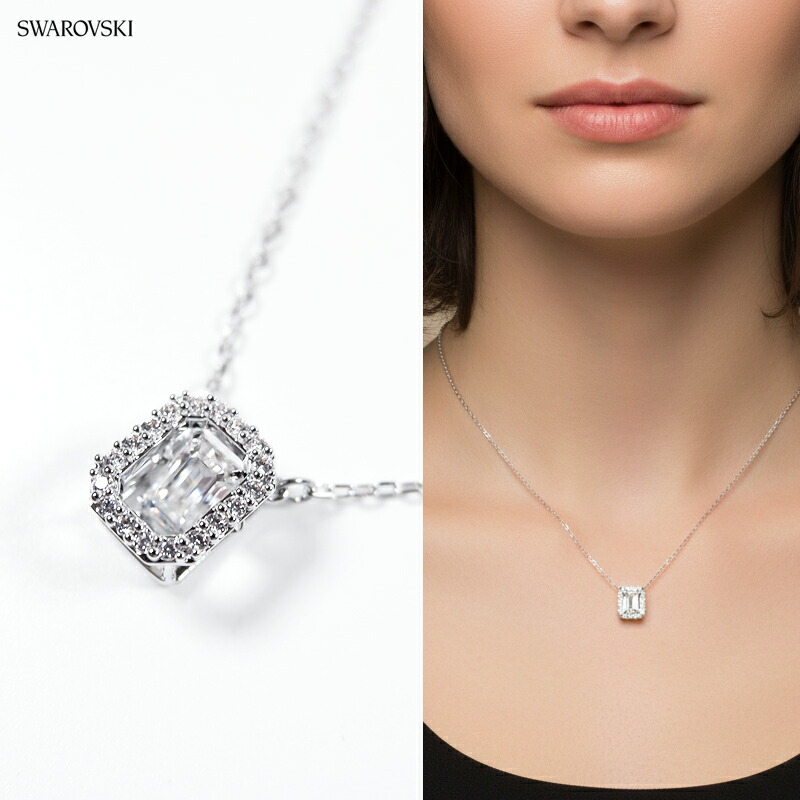 【P×5倍！】 SWAROVSKI スワロフスキー ネックレス Una ペンダント スモール ペンダント シルバー 5599177