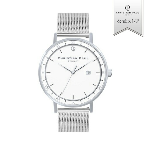 【公式ストア】 Christian Paul クリスチャンポール 【2年保証】 【送料無料】アルファ コレクション A004SVM 43mm 腕時計 ウォッチ メンズ クオーツ 5気圧防水 ALPHA プレゼント ギフト