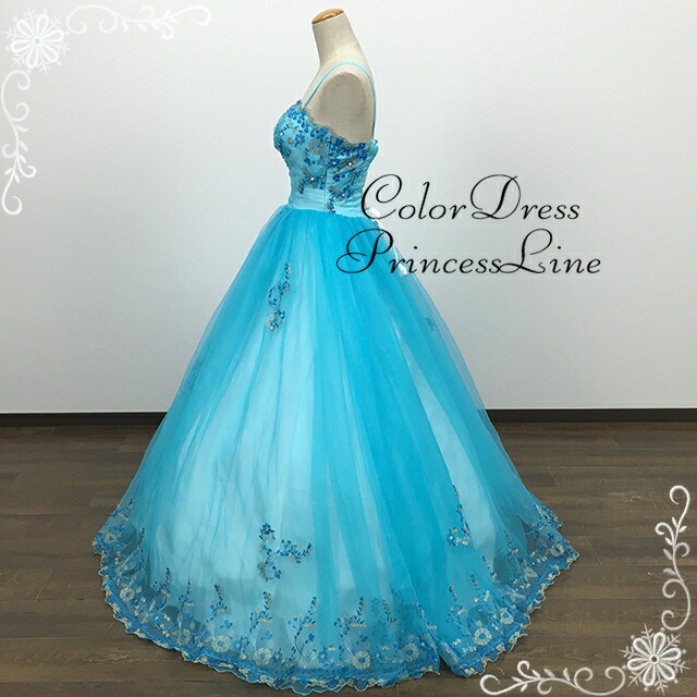T Bright Dress Piano Presentation Beads Embroidery Blue Mss 5200