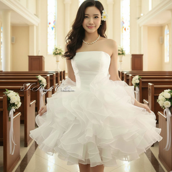 ラスト一点　ウェディングドレス　ミニドレス 楽天市場】ウエディングドレス ミニドレス 結婚式 ショートドレス