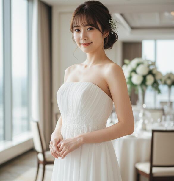 楽天市場】【P20倍】ウエディングドレス エンパイアライン 結婚式