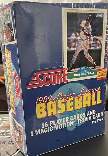 スコア 1989 メジャーリーグ ベースボール 未開封ボックスとパック｜トレーディングカード　ラフテル