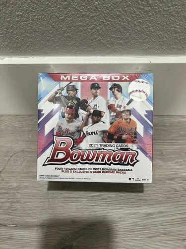 2021 Topps Bowman MLB ベースボールトレーディングカード メガボックス - 新品・工場未開封｜トレーディングカード　ラフテル