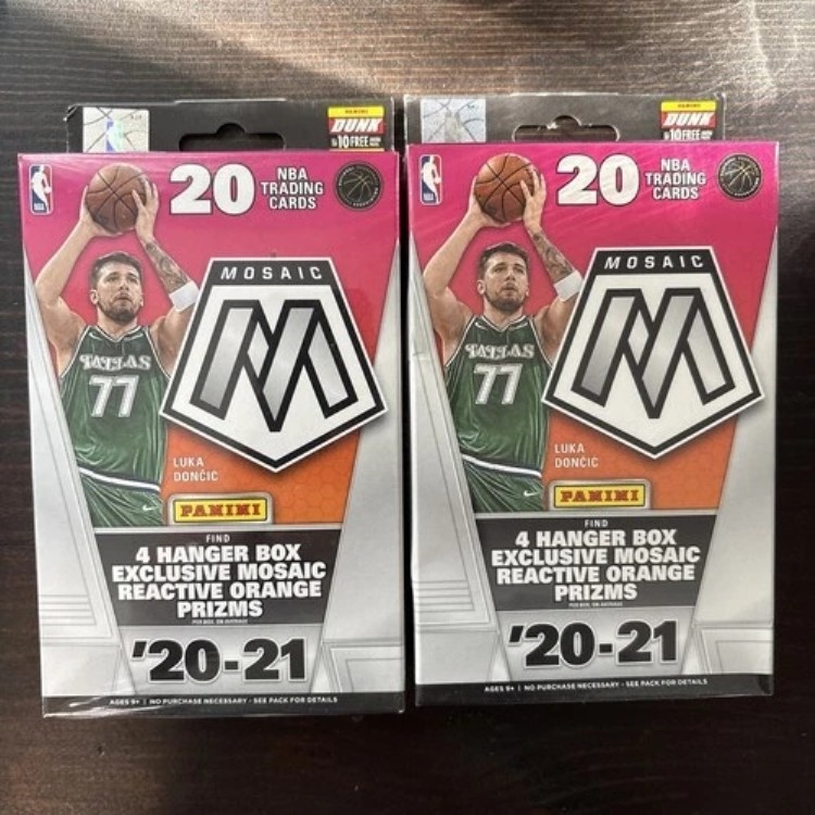 (2) ロット 2020-21 パニーニ モザイク NBA バスケットボール 工場未開封 ハンガーボックス｜トレーディングカード　ラフテル