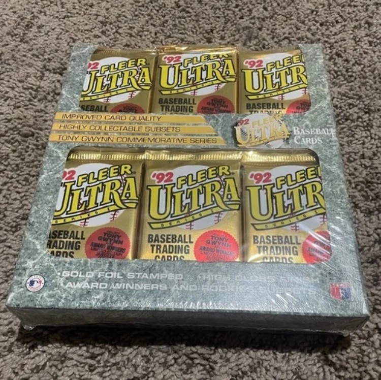 1992年 Fleer ウルトラシリーズ 1 野球用 ジャンボスタイルボックス 未開封 工場封印 M22｜トレーディングカード　ラフテル