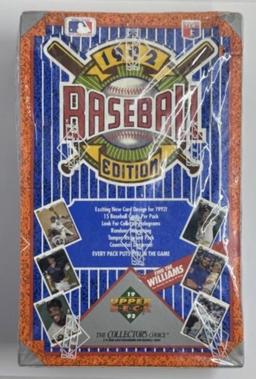 1992年 Upper Deck MLB ワックスボックス「Find the Williams」*未開封 - 36パック*｜トレーディングカード　ラフテル
