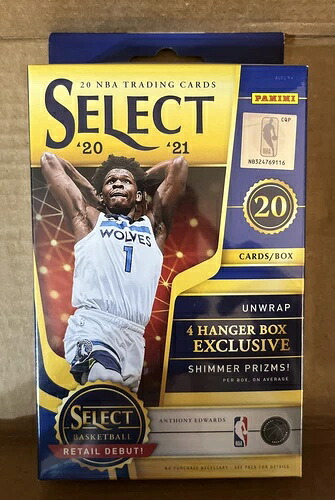未開封 2021 セレクト NBA カード 20 枚 ハンガーボックス 4個 限定パニーニ シマー プライズ｜トレーディングカード　ラフテル