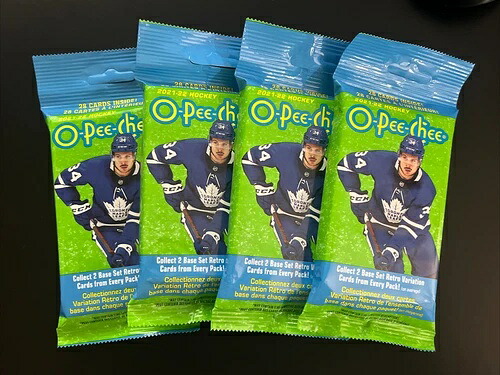 2021-22 アッパーデッキ O-PEE-CHEE ホッケー チェロ 工場未開封 ヘビーパック 4個セット｜トレーディングカード　ラフテル