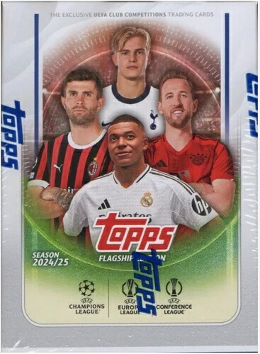 2024-25 Topps UEFAクラブ大会チャンピオンズサッカーファクトリーシール付きブラスターボックス｜トレーディングカード　ラフテル