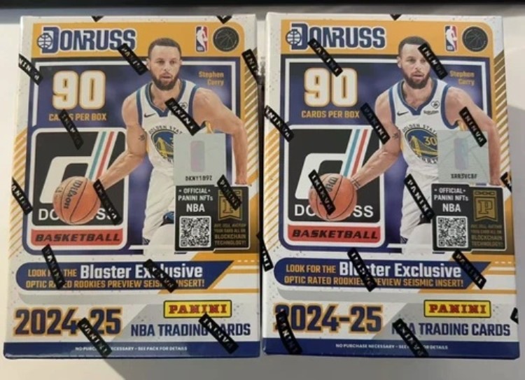 2024-25 パニーニ ドンラス NBA トレーディングカード ブラスター ファクトリーシールボックス 2 新品 100%｜トレーディングカード　ラフテル
