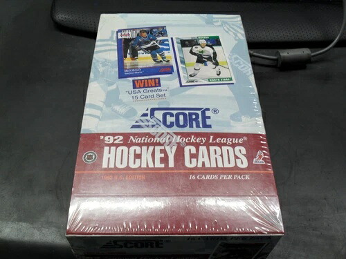 1992 スコア NHL ホッケー 米国版 トレーディングカード 未開封 新品 ヴィンテージボックス｜トレーディングカード　ラフテル