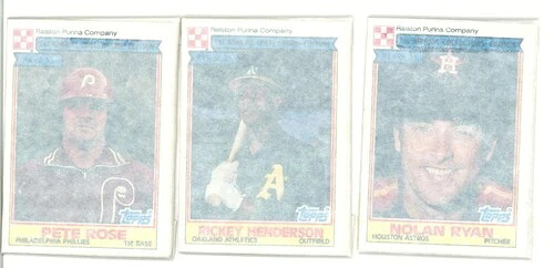 1984 TOPPS ラルストン ピュリナ ベースボール - 15 個未開封パック - ライアン、ローズ、ヘンダーソン!｜トレーディングカード　ラフテル
