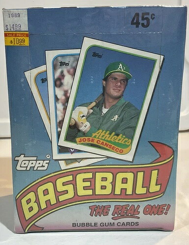 1989 Topps ベースボールワックスボックス未開封写真 = セット #3 / ランディ・ジョンソン、クレイグ・ビジオ RC｜トレーディングカード　ラフテル