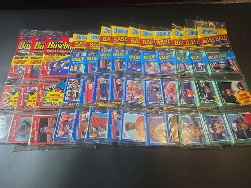 ドンラス野球カード 1990、1991 シリーズ 1 & 2 ラックパック 13 枚セット 新品未開封｜トレーディングカード　ラフテル