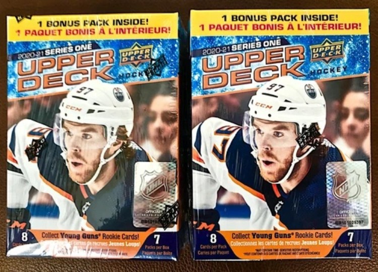 2 個セット - 20-21 Upper Deck シリーズ 1 ブラスター ボックス (未開封)。|トレーディングカード ラフテル